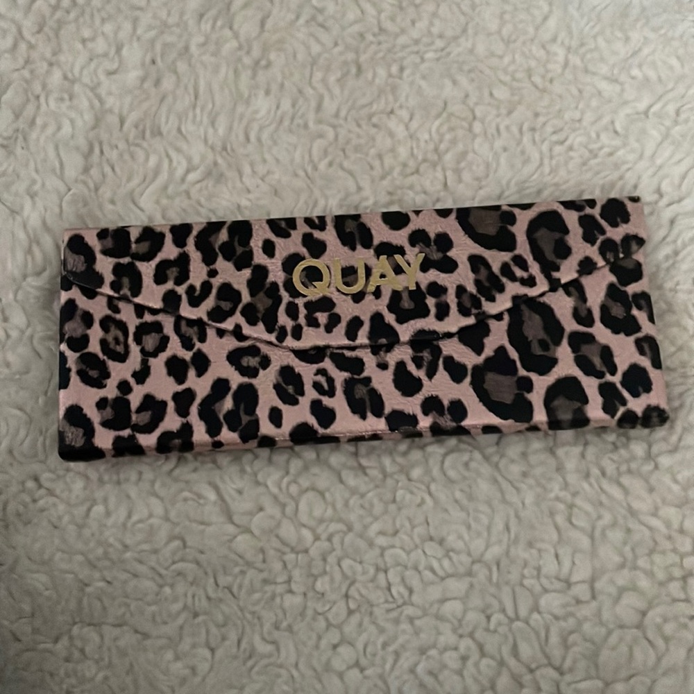 Cheetah glasses case